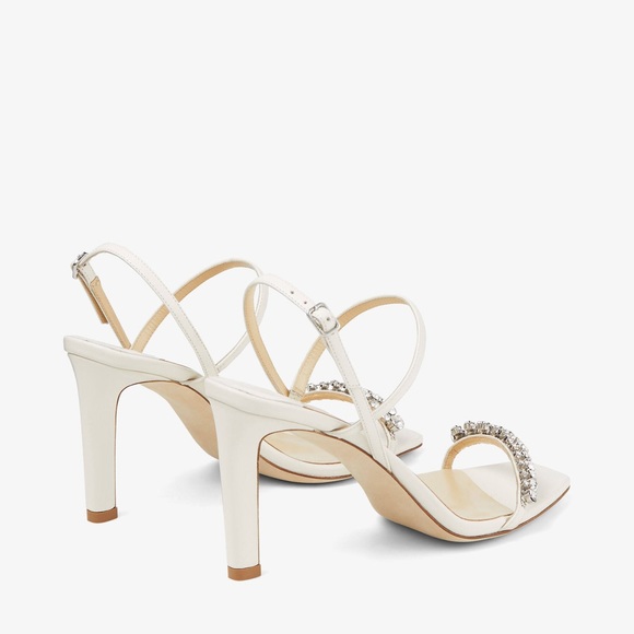 Jimmy Choo Meira Embellished High Heel Slide Sandals Size 36 NEW - Picture 7 of 16